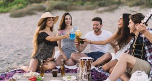 Friends Reunion party on beach in goa